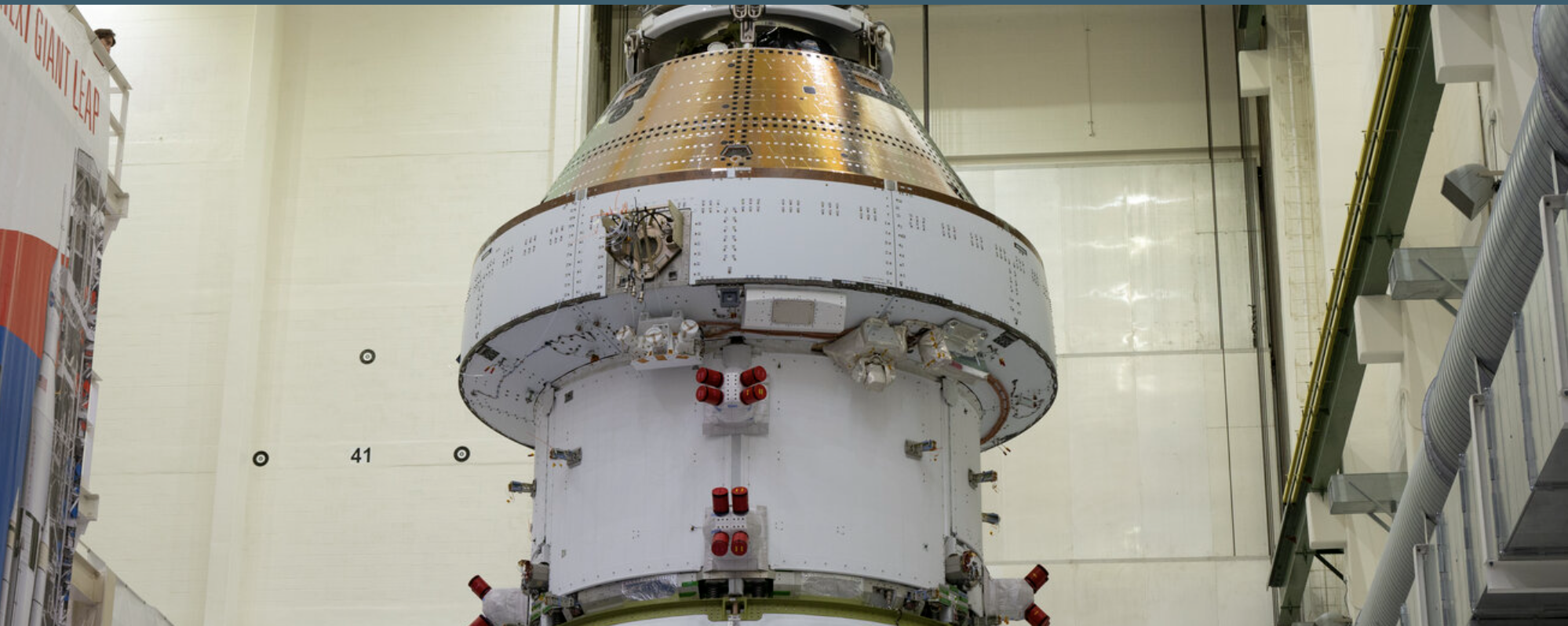 Artemis II Orion spacecraft with European Service Module